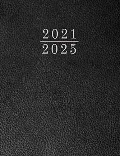 Terminkalender 2021 2025 Schwarz Tisch-Kalender: Agenda Planing. 1 Monate auf 2 Seiten mit Tagesnotizen. Monatsplaner 60 Monate: Januar 2021 bis Dezember 2025. Mit Adressenverzeichnis