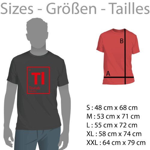 Texlab Drangleic-Herren T-Shirt Camiseta, Hombre, Negro, Extra-Large