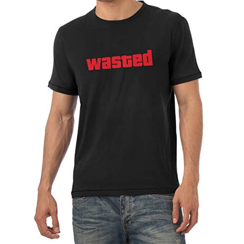 Texlab Wasted Camiseta, Hombre, Negro, Extra-Large