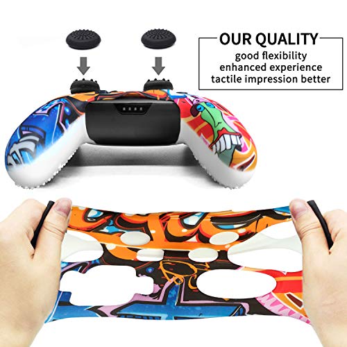 Th-some Fundas para Oficial de Nintendo Switch Pro Mando, Silicona Multicolor Carcasa Protectora Antideslizante para Nintendo Switch Pro Mando (D)