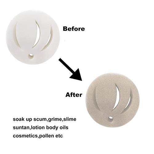 That Esponja De Escoria De Absorción De Aceite, 1 / Piscina De Natación Esponja Blanco Aceite Absorbente Scum Sponge Tool Limpio, Adecuado para Recoger Aceite, Escoria, Limo, Suciedad, Loción Clever