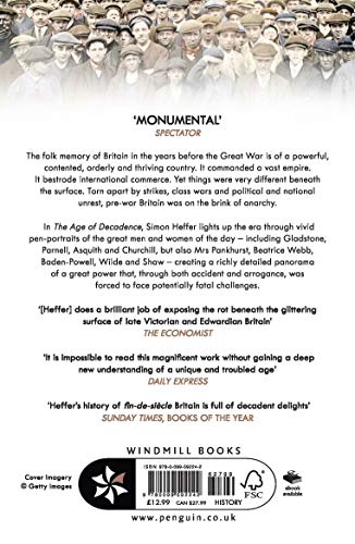 The Age of Decadence: Britain 1880 to 1914