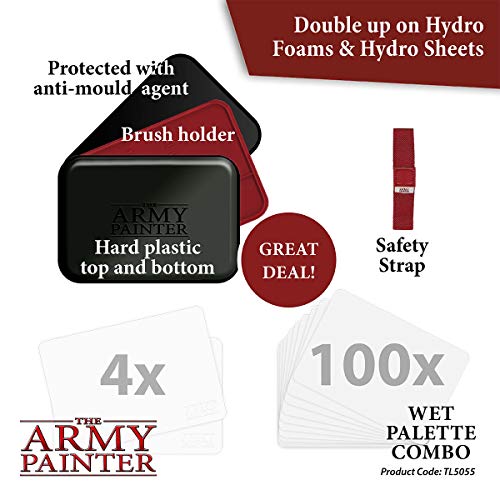 The Army Painter | Hydro Pack Refills | Recarga para la Paleta: 50 Toallitas y 2 Esponjas para Pintar Figuras Miniatura de Wargaming | Juego de Guerra