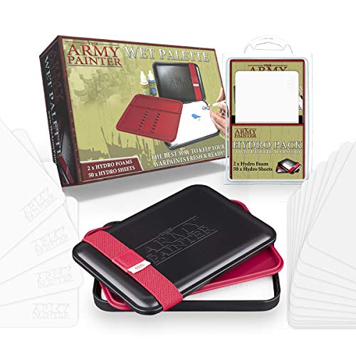 The Army Painter | Hydro Pack Refills | Recarga para la Paleta: 50 Toallitas y 2 Esponjas para Pintar Figuras Miniatura de Wargaming | Juego de Guerra