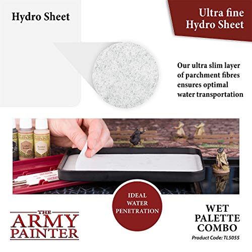 The Army Painter | Hydro Pack Refills | Recarga para la Paleta: 50 Toallitas y 2 Esponjas para Pintar Figuras Miniatura de Wargaming | Juego de Guerra