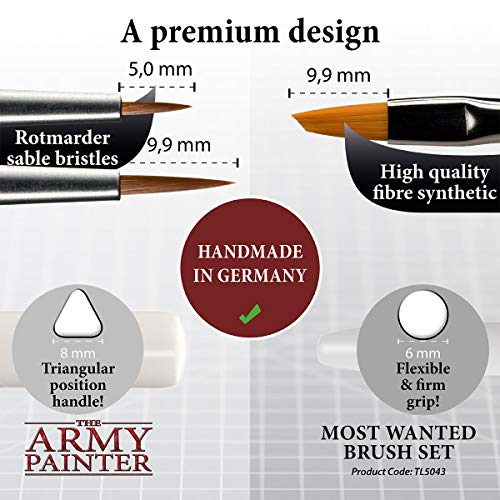 The Army Painter | Most Wanted Wargamer Brush Set