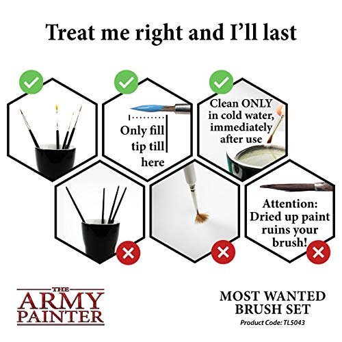 The Army Painter | Most Wanted Wargamer Brush Set