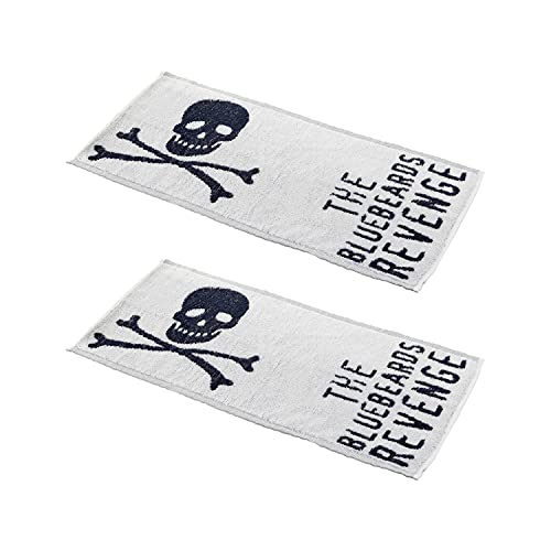 The Bluebeards Revenge, Super Soft Cotton Shaving and Hand Towel For Men and Barbers, 50x25cm, Duo Pack
