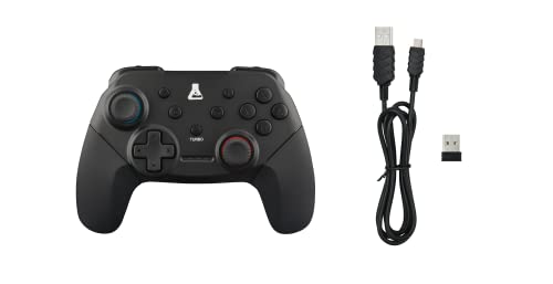 The G-LAB K-Pad THORIUM Switch Controlador de juegos Bluetooth inalámbrico con vibraciones incorporadas, controlador de juegos inalámbrico GamePad - Gamepad para Nintendo Switch/PC NUEVO 2022 (negro)
