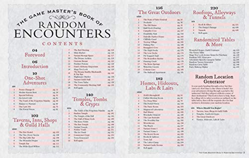 The Game Master's Book of Random Encounters: 500+ customizable maps, tables and story hooks to create 5th edition adventures on demand