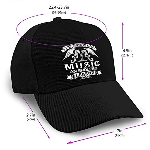 The Legend is Alive Music an Endless Legend - Gorra deportiva unisex