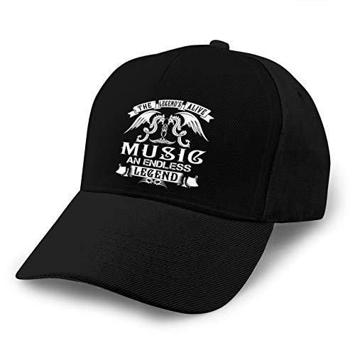 The Legend is Alive Music an Endless Legend - Gorra deportiva unisex