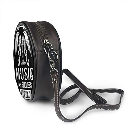 The Legend Is Alive Music An Endless Legend One Shoulder Lady Diagonal Bag Round Bag