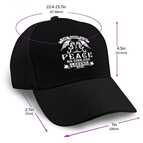 The Legend is Alive Peace an Endless Legend - Gorra deportiva unisex