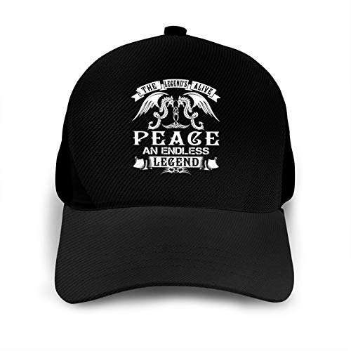The Legend is Alive Peace an Endless Legend - Gorra deportiva unisex