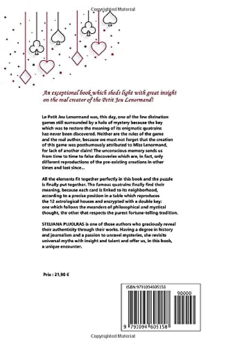 THE PETIT JEU LENORMAND: FINALLY REVEALS ITS MYSTERY