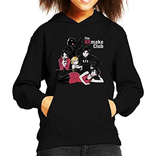 The RE Make Breakfast Club Resident Evil Kid's Hooded - Sudadera Negro 3-4 Años