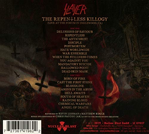 The Repentless Killogy: Live At The Forum, Inglewood, Ca (2 CDs)