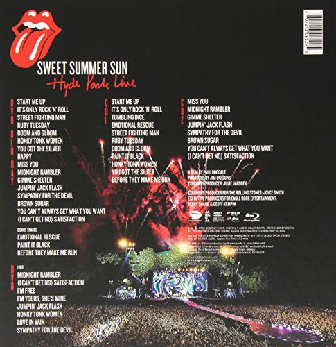 The Rolling Stones - Sweet Summer Sun - Hyde Park Live (Blu-Ray+2 Dvd+2 Cd) [USA]