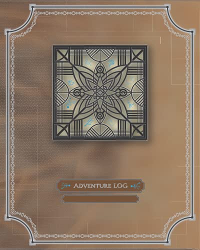 The RPG Adventure player Journal 2nd edition, Double sided, suited for any role playing campaign: Dragon scale Black mandala design, Role playing game ... 2nd Edition. Back story, Graph/lined paper