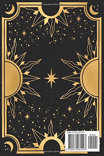 The Sun - Tarot Journal: Black and Gold "The Sun Tarot Card" Journal