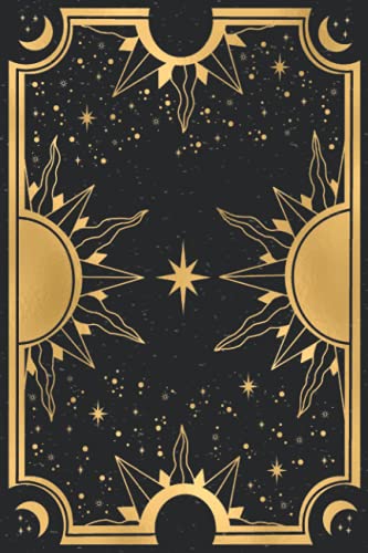The Sun - Tarot Journal: Black and Gold "The Sun Tarot Card" Journal