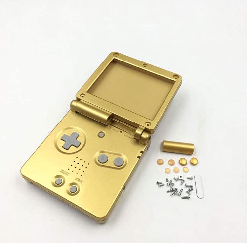 THE TECH DOCTOR Carcasa completa Gameboy Advance SP de repuesto, lente de pantalla y botones, kit de reparación profesional que incluye herramientas (máscara Zelda Majora)