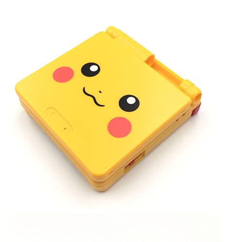 THE TECH DOCTOR Gameboy Advance SP - Carcasa de repuesto para carcasa completa, lente de pantalla y botones, kit de reparación profesional que incluye herramientas (amarillo pikachu)