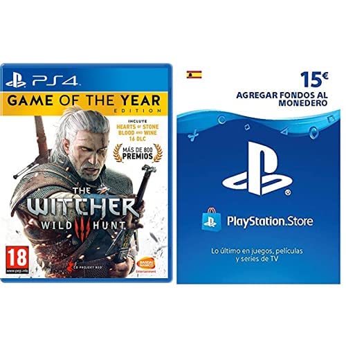 The Witcher 3: Wild Hunt - Game Of The Year Edition & Sony, PlayStation - Tarjeta Prepago PSN 15€
