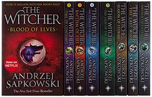 The Witcher Boxed Set: The Last Wish, Sword of Destiny, Blood of Elves, Time of Contempt, Baptism of Fire, The Tower of The Swallow, The Lady of the Lake, Season of Storms: 1-8