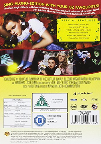 The Wizard Of Oz [Edizione: Regno Unito] [Reino Unido] [DVD]