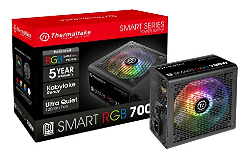Thermaltake Smart RGB - Módulo de Fuente de 700 W, Color Negro