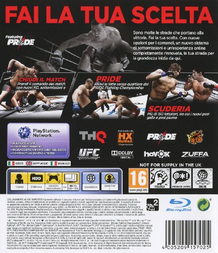 THQ UFC Undisputed 3, PS3 - Juego (PS3)