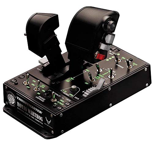 Thrustmaster HOTAS WARTHOG DUAL - Mando de potencia - PC - Réplica del mando de potencia del A-10C con licencia de la U.S. Air Force