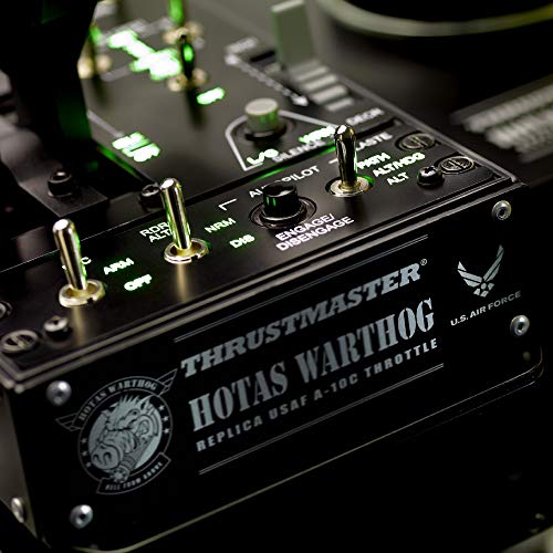 Thrustmaster HOTAS WARTHOG DUAL - Mando de potencia - PC - Réplica del mando de potencia del A-10C con licencia de la U.S. Air Force