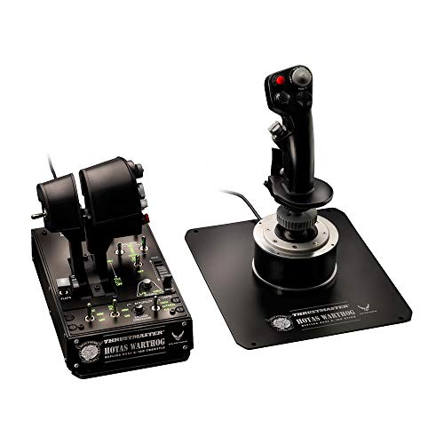 Thrustmaster HOTAS WARTHOG - PC - Joystick + Mando de potencia réplica HOTAS (Hands On Throttle And Stick) del avión de combate U.S. Air Force A-10C