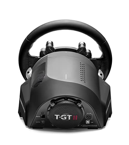 Thrustmaster T-GT II Pack Volante compatible con PS4, PS5 y PC, 25 botones de acción, 1 pulsador y 4 selectores giratorios, Motor Brushless de 40V
