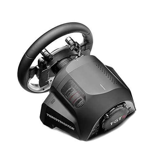 Thrustmaster T-GT II Pack Volante compatible con PS4, PS5 y PC, 25 botones de acción, 1 pulsador y 4 selectores giratorios, Motor Brushless de 40V