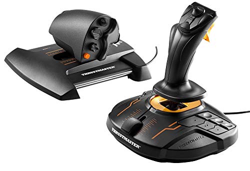 Thrustmaster T.16000M FCS HOTAS - Joystick PC, Tecnología de precisión magnética H.E.A.R.T. + Mando de potencia TWCS (Thrustmaster Weapon Control System) con tecnología S.M.A.R.T