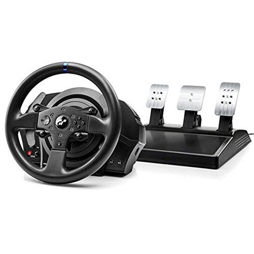 Thrustmaster T300RS GT,Volante y 3 Pedales,PS4 y PC,REALSIMULATOR Force Feedback,Motor Brushless,Sistema de Correa Doble,Tecnología Magnética,Volante Intercambiable,funciona con juegos de PS5