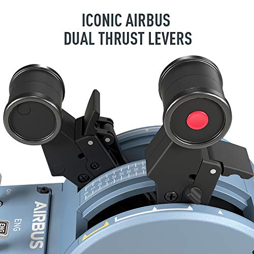 Thrustmaster TCA Officer Pack Airbus Edition Réplicas ergonómicas de los cuadrante de aceleración y palanca de control lateral de Airbus, Compatible con PC