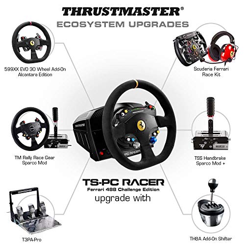 Thrustmaster TS-PC Racer Ferrari 488 Challenge Edition (Wheel, Force Feedback, 270° - 1080°, Eco-System, PC) UK version