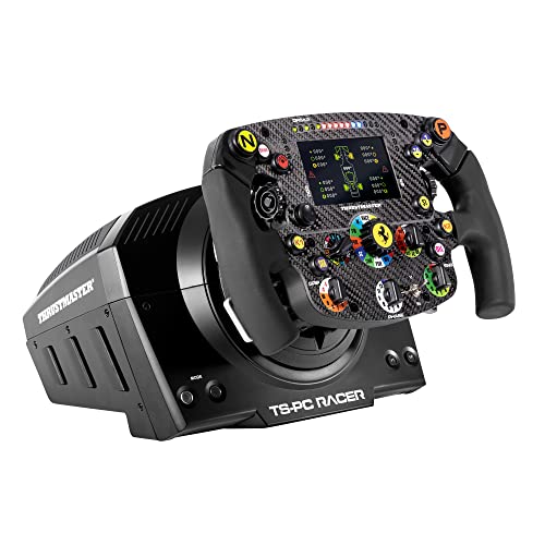 Thrustmaster TS-PC Racer Servo Base, Base de Volante de Carreras Force Feedback, Potente Servomotor Sin Escobillas, Turbo Power, Compatible con PC