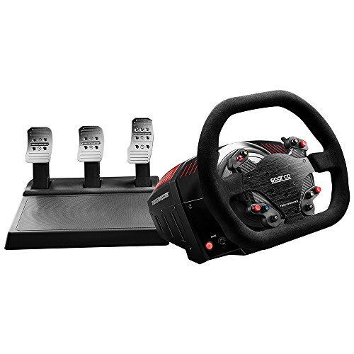 ThrustMaster TS-XW Racer Sparco P310 Competition Mod: Volante de Carreras con Licencia Oficial + TH8A Add-On Shifter el Cambio de Marchas de Gama Alta, Realista y multiplatforma