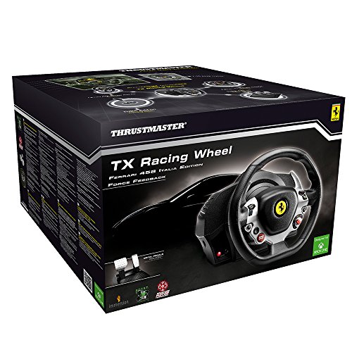 Thrustmaster TX RACING WHEEL FERRARI 458 ITALIA EDITION - Volante - XboxOne / PC - Force Feedback - Licencia Oficial Ferrari y Xbox