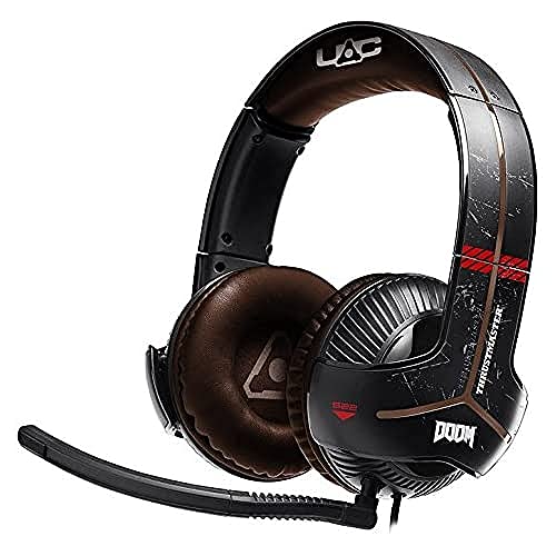 Thrustmaster Y-350X DOOM EDITION - Auriculares - XboxOne / PC - Sonido 7.1 - Micrófono con discriminación de voz, desmontable y ajustable