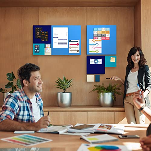 Tikea Tablones de anuncios - Tableros de mensajes Autoadhesivo Tablero de presentación Grande para el aula, el hogar o la oficina