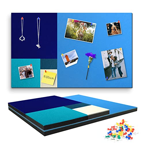 Tikea Tablones de anuncios - Tableros de mensajes Autoadhesivo Tablero de presentación Grande para el aula, el hogar o la oficina