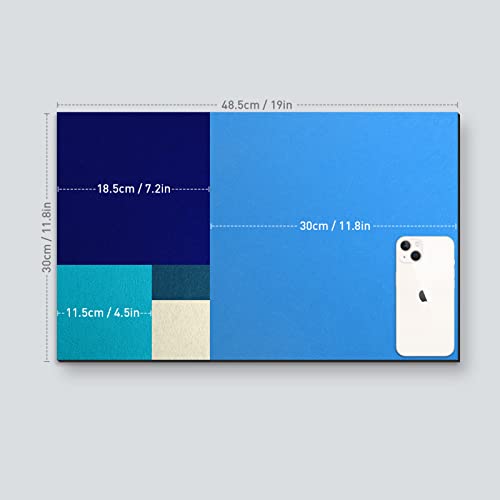 Tikea Tablones de anuncios - Tableros de mensajes Autoadhesivo Tablero de presentación Grande para el aula, el hogar o la oficina