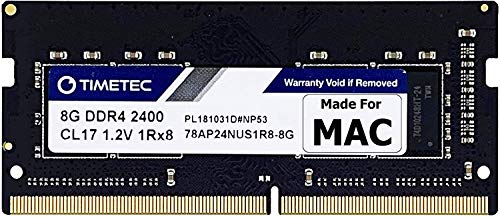 Timetec Hynix IC compatible with Apple DDR4 2400MHz PC4-19200 SODIMM Memory Upgrade For selected iMac (8GB(Single Rank))